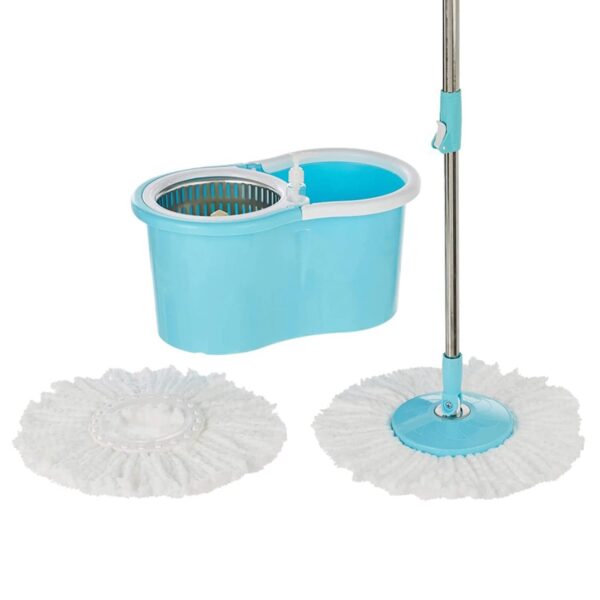 Presto! Spin Mop with Oval Bucket & Steel Basket – 2 Refills - Image 2