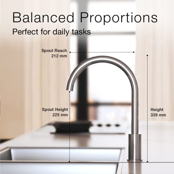 Kohler Atom Single-Handle Kitchen Mixer Faucet – Polished Chrome - Image 3