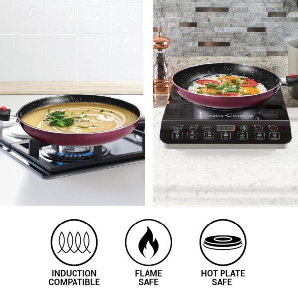 Pro Cook Kitchen Jewel 5-Piece Non-Stick Cookware Set – Peach - Image 2