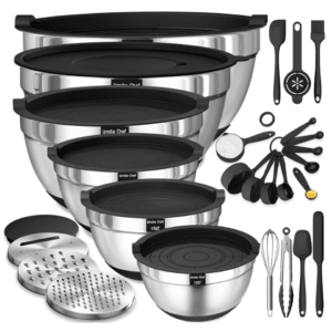 Umite Chef Mixing Bowls with Airtight Lids (26Pcs)