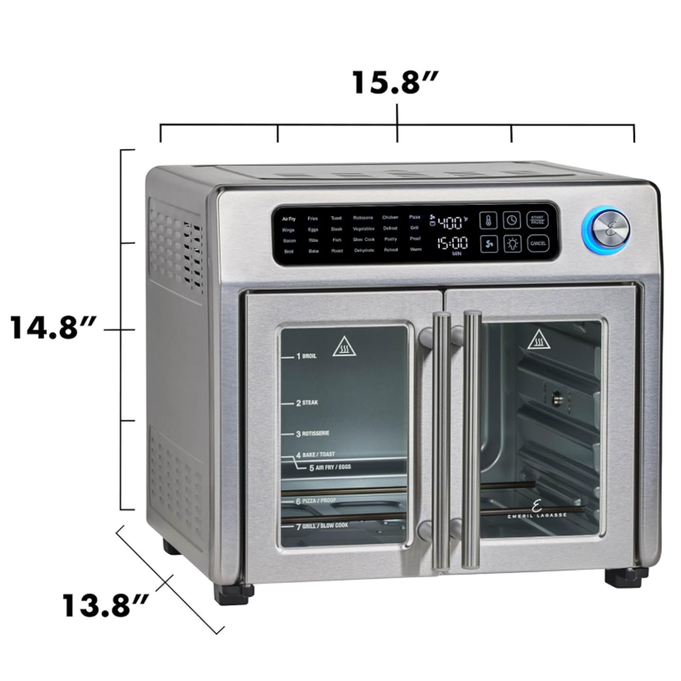 Extra Large French Door Air Fryer Toaster Oven Combo - Image 2