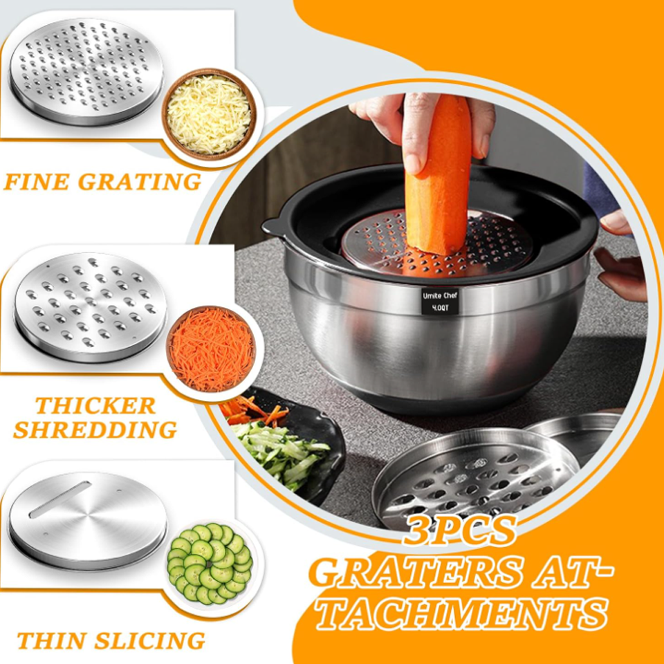 Umite Chef Mixing Bowls with Airtight Lids (26Pcs) - Image 2