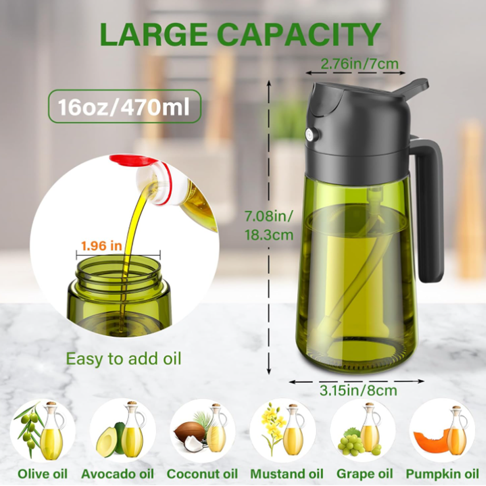 2 in 1 Oil Sprayer and Oil Dispenser for Kitchen - Image 4