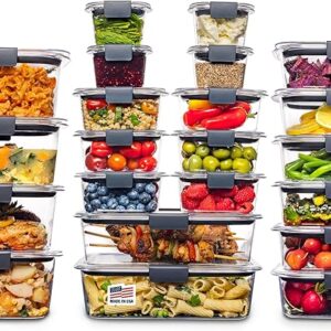 Rubbermaid Brilliance BPA-Free Meal Prep & Storage Set (44 pieces)